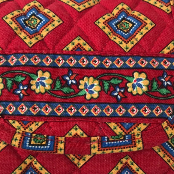 Vera Bradley Pocket Wallet Villa Red Diamond New - Picture 9 of 9